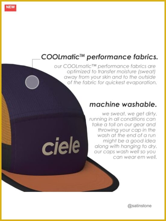 Pliable SOFTflat Brim Running Hat with Moisture Wicking, UPF 40+ Sun main image 4